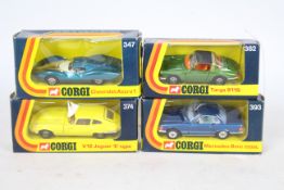 Corgi - 4 boxed 1970s models, Porsche 911 Targa # 382, Chevrolet Astro1 # 347,