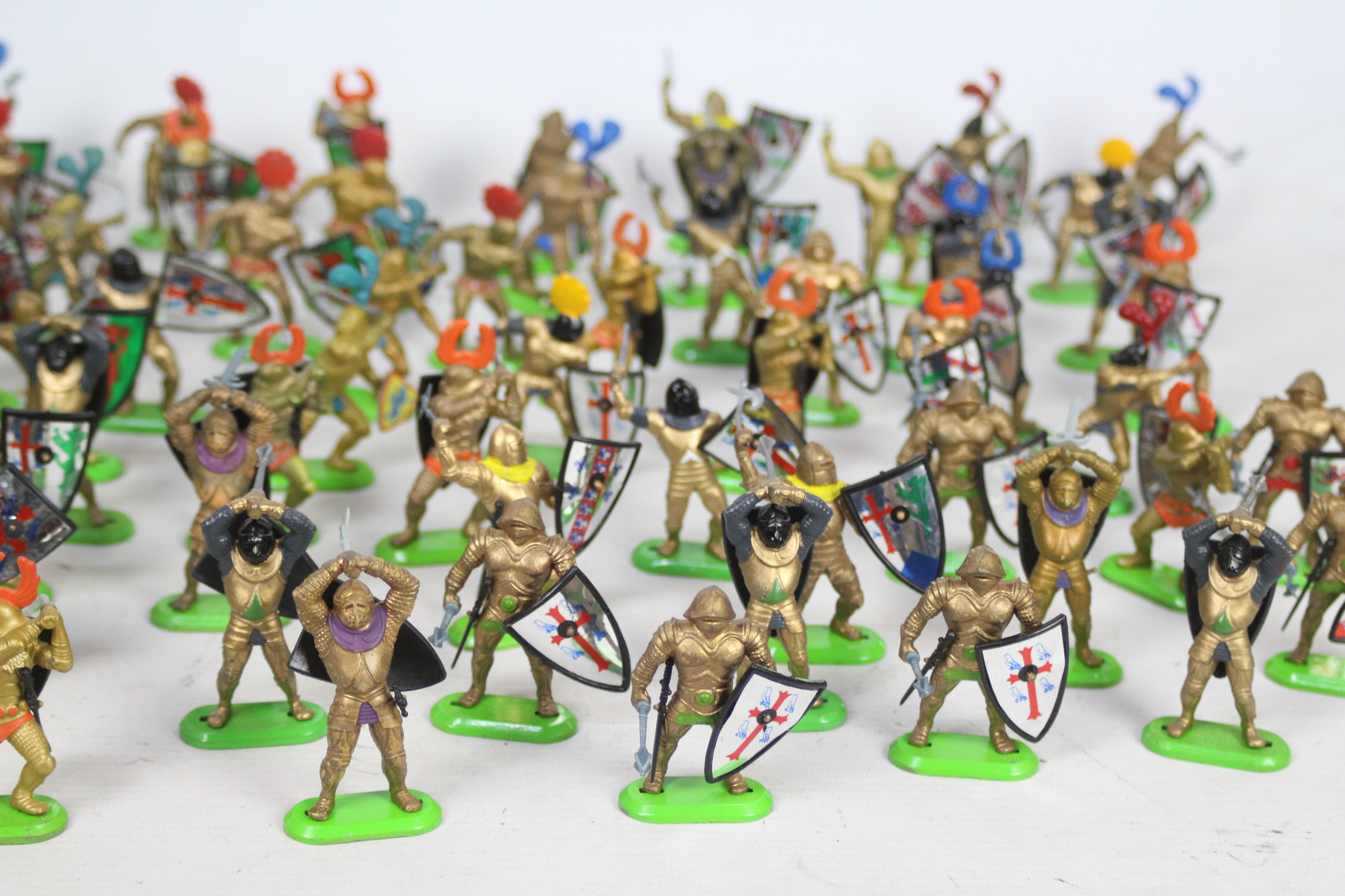 Britains - A collection of 90 Golden Shield Knights from the 1980s, some made in England, - Image 3 of 3