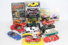 Bburago - Maisto - Corgi - 15 x mostly unboxed models including Land Rover Safari,