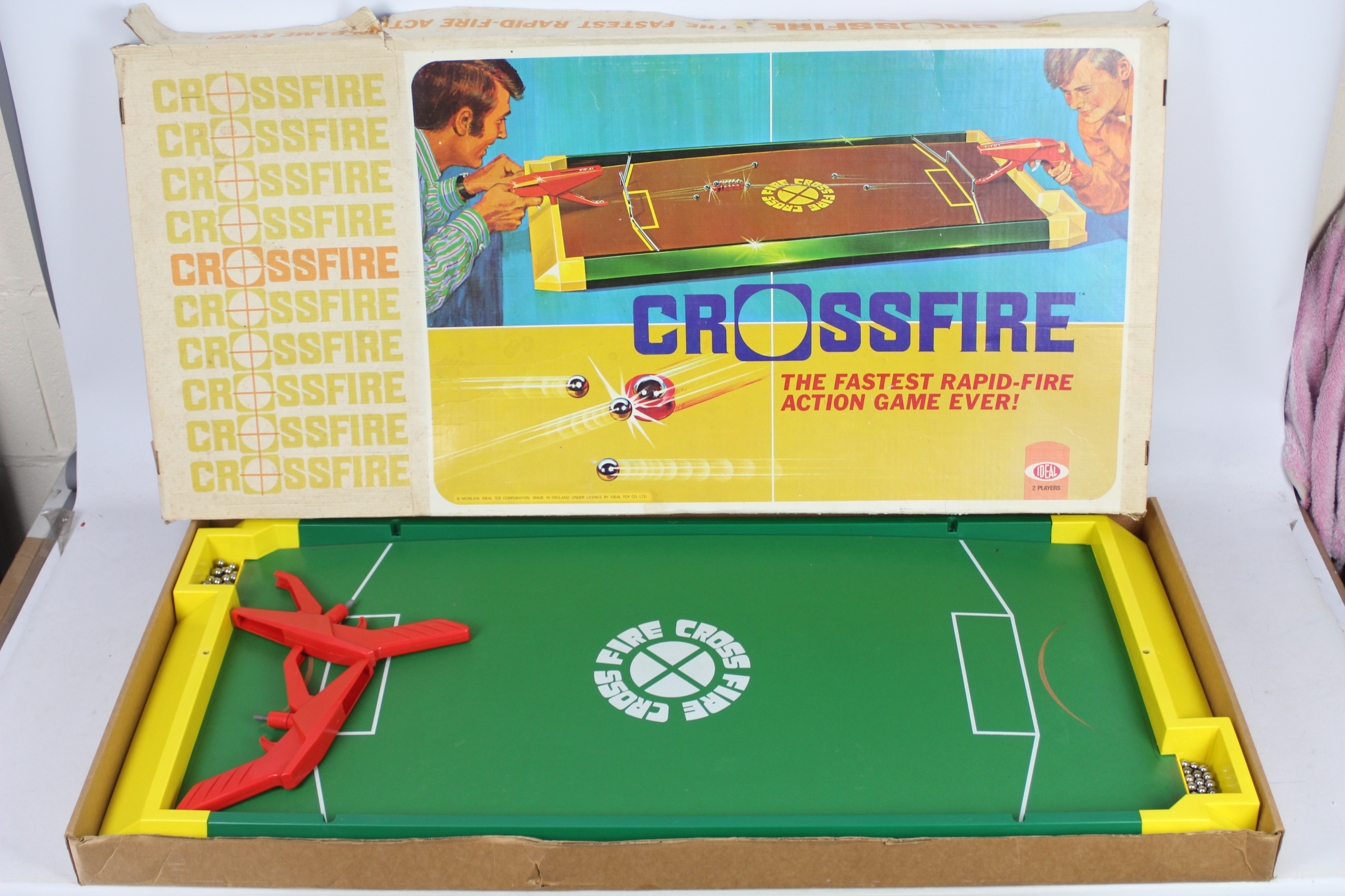 Crossfire - Ideal - The fastest rapid fire action game ever! #2034-7 Item is boxed with tearing on