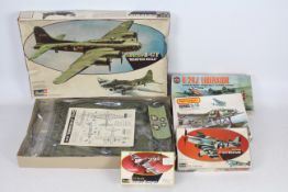 Revell - Airfix - Matchbox - 5 boxed airplane model kits including Memphis Belle in 1:48 scale #
