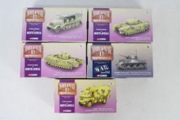 Corgi - A squad of five boxed Limited Edition diecast military vehicles from the Corgi 'World War