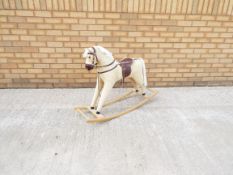 Unknown Maker - A modern child's Rocking Horse which stands 60 cm high to the saddle,