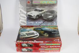 Scalextric - 3 x boxed Micro Scalextric sets, #G1122 007 set, # G1100 Rally Racers x 2.