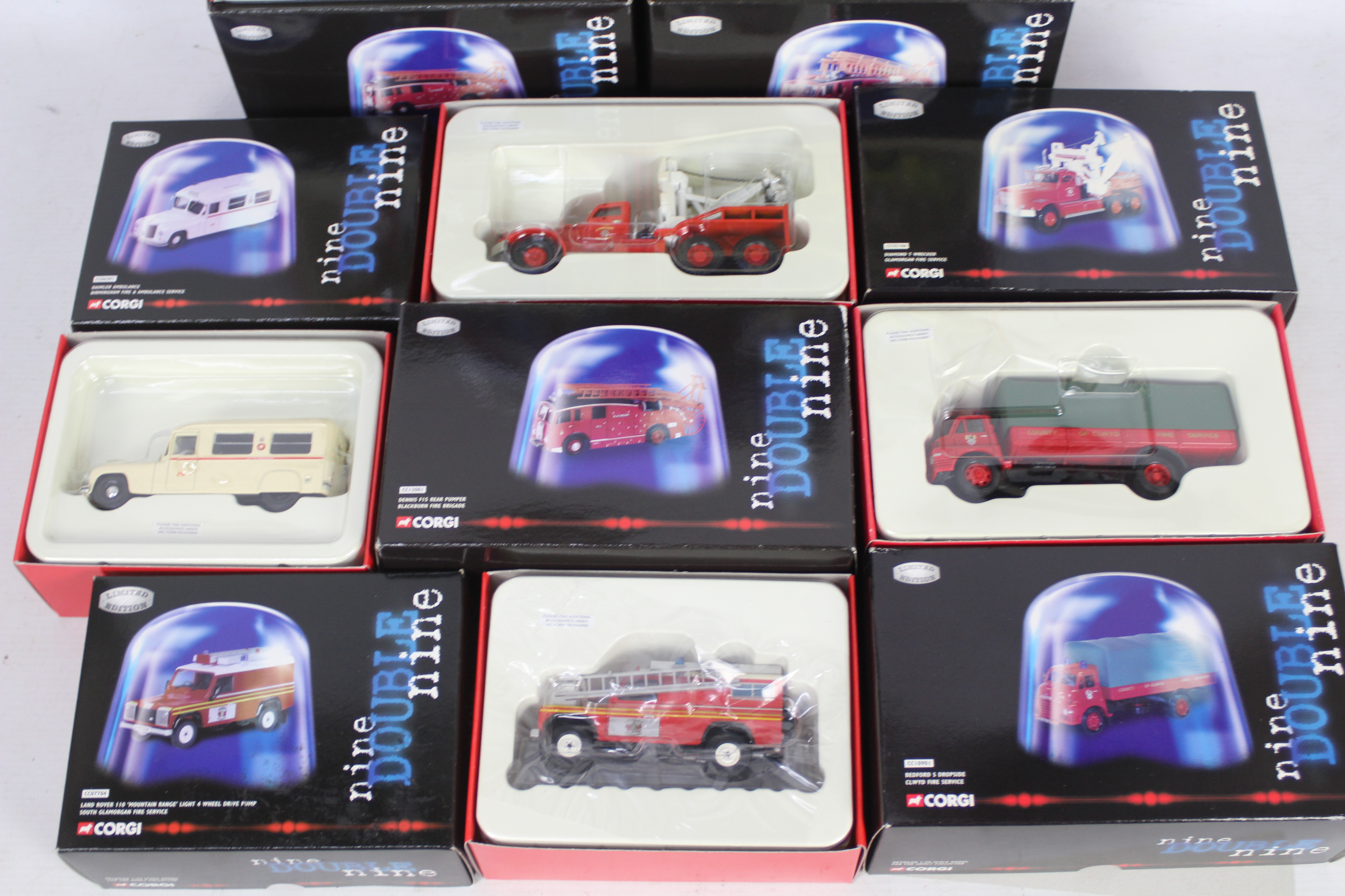 Corgi - A squad of 10 boxed Limited Edition Corgi diecast emergency vehicles and Fire appliances - Image 2 of 3