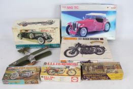 Revel - Airfix - Academy - Matchbox - 4 boxed model kits and two old incomplete models for spares