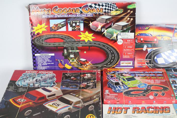 Golden Bright - Li-Lo - Sander - 5 x boxed micro racer sets including Mini Cooper Chase, - Image 3 of 3