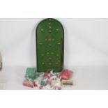 Bayco - Reno - A vintage Reno Bagatelle table top game and a collection of Bayco Building parts.