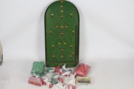 Bayco - Reno - A vintage Reno Bagatelle table top game and a collection of Bayco Building parts.