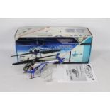 A boxed E-flite Blade CX3 MD 520N BINDnFLY remote control helicopter H 18 cm L 41.5 cm.