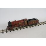 Bing - An O gauge clockwork Bing 4-6-0 Royal Scot loco in LMS maroon livery operating number 6508.