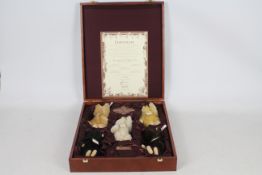 Steiff - A boxed limited edition British Collector's mohair Baby Bear Set 1989-1993.