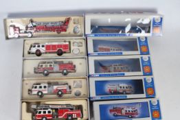 Corgi - A brigade of five boxed Limited Edition diecast 1:50 scale US Fire Engines / Appliances