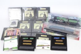Atlas - A collection of steam loco static models including two OO gauge models of Flying Scotsman