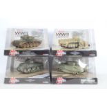 Corgi - Four boxed diecast 1:50 scale military vehicles from the Corgi 'WWII Legends' series.