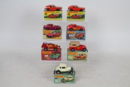 Matchbox - Superfast - 7 boxed vehicles including Jeep CJ-6 # 53, Renault 17 TL x 2 # 62,