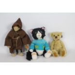 G-Rumpy Bears - Lot includes a mohair G-Rumpy bear by Jane Wellman with glass eyes, stitched nose,