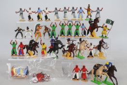 Britains Deetail - Timpo - A collection of 34 mostly Arab figures, 8 on horseback,