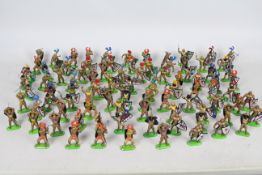 Britains - A collection of 90 Golden Shield Knights from the 1980s, some made in England,