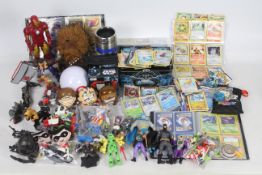 Pokemon - Star Wars - Playmobil - A collection of cards and toys including approximately 270