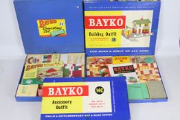 Bayko - 3 sets, Building Outfit 14, Accessory Outfit 14C and a Converting Set.