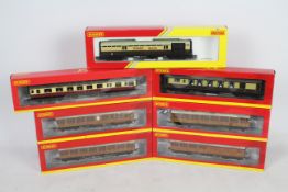 Hornby - 7 boxed OO gauge coaches including three LNER Suburban models # R4572 # R4573 # R4518A and