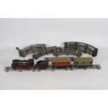 Jep - A vintage French O gauge electric 3 rail 2-4-0 loco with the Nord and 2 x coaches and a