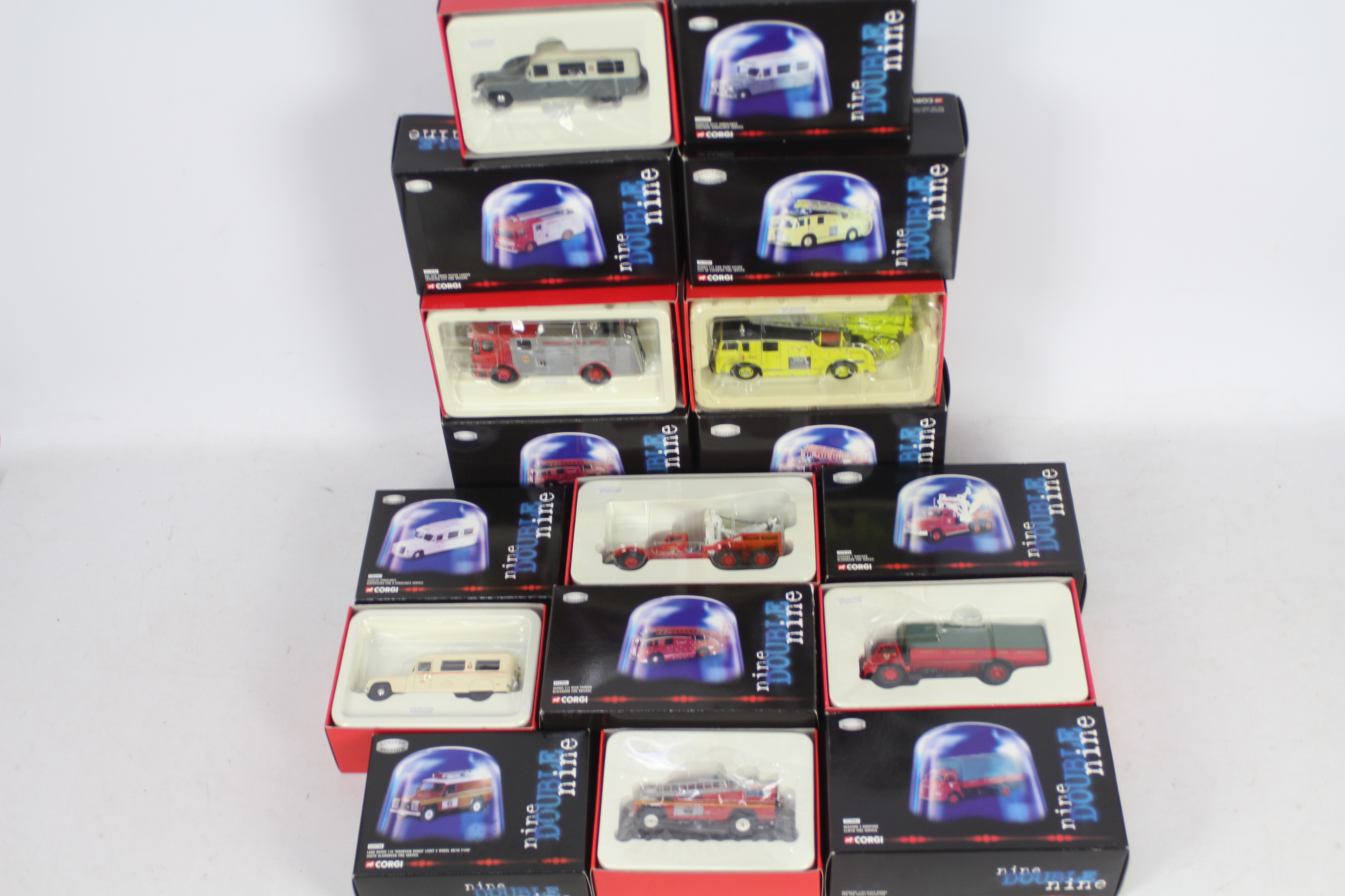 Corgi - A squad of 10 boxed Limited Edition Corgi diecast emergency vehicles and Fire appliances