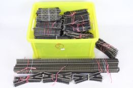 Hornby - A large quantity of clean modern OO gauge Hornby track including 48 sets of right hand