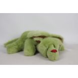 Wendy Woo Creations - A soft toy faux fur dragon - Dragon has glass eyes, metal joints,