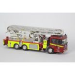 Fire Brigade Models - A built kit model Mercedes Benz Econic Magirus Aerial Ladder Platform Fire