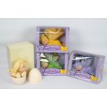 Anne Geddes, Baby Butterflies and Baby Egg - Three boxed and bean filled Baby Butterflies in green,