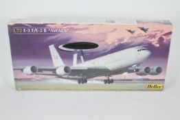 Heller - a 1:72 kit E-3 F/E-3 B Awacs aeroplane # 80383, in factory sealed picture box,