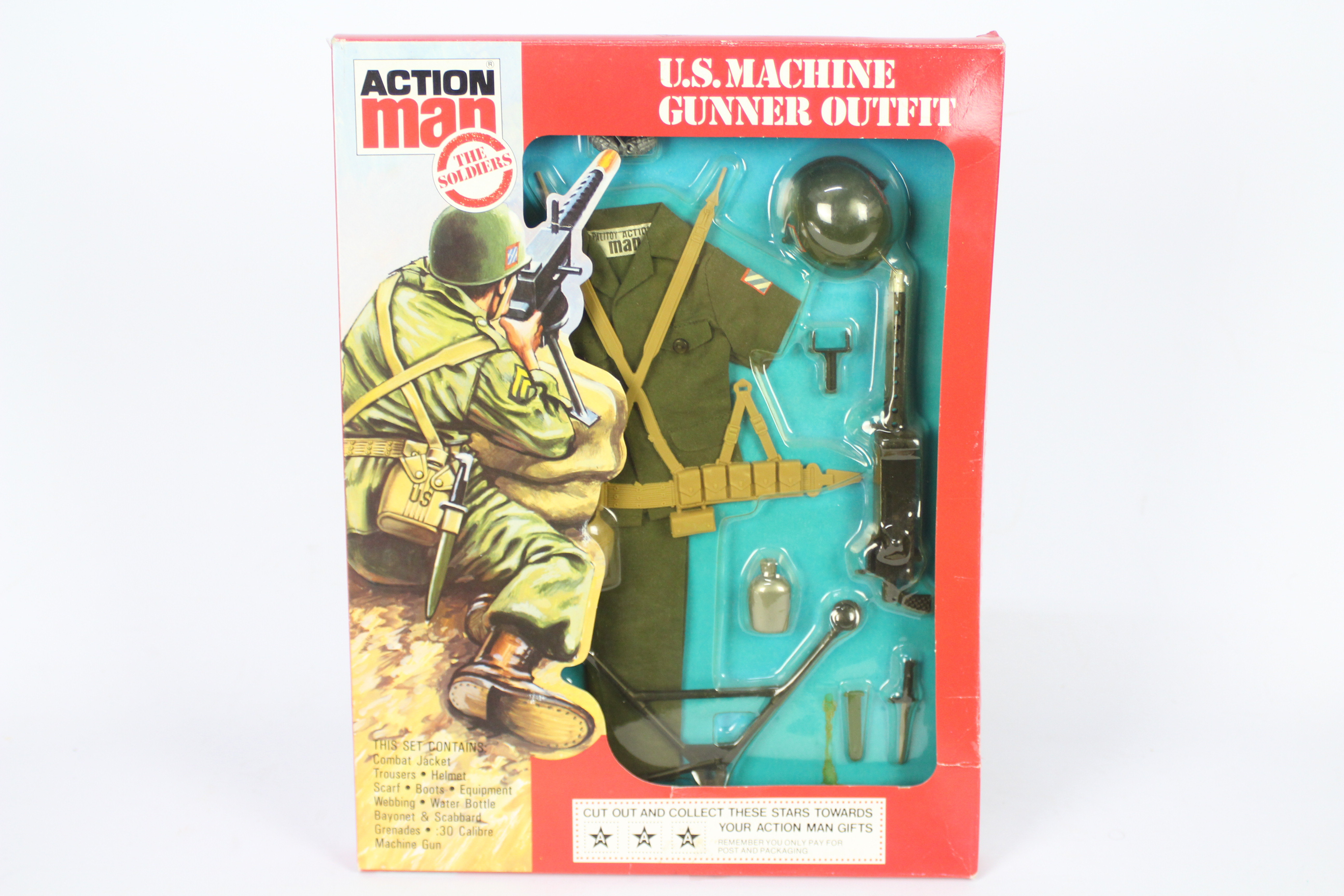 Palitoy, Action Man - An early 1980's Palitoy Action Man 'The Soldiers' US Machine Gunner Outfit.