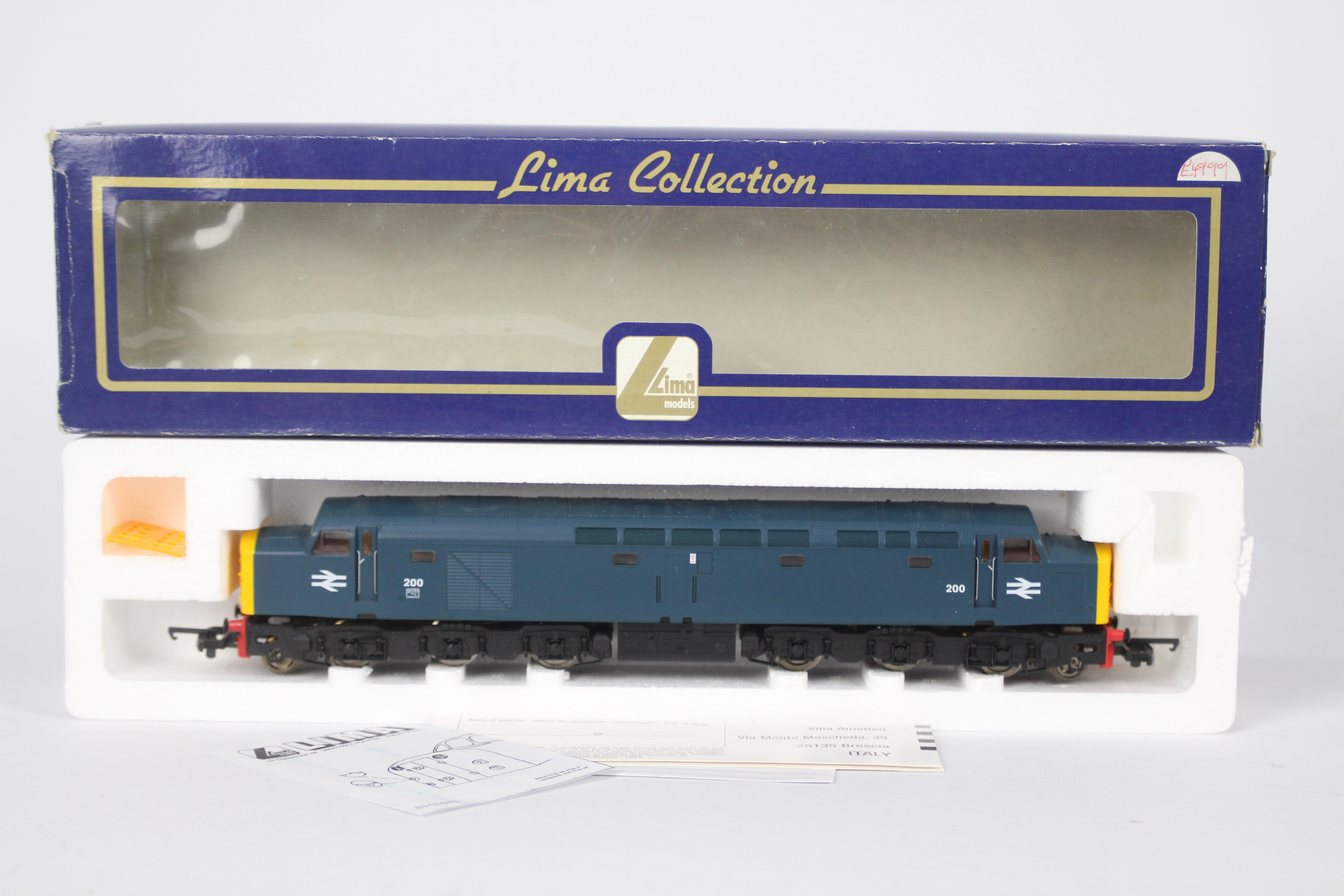 Lima - A OO Gauge Class 40 Diesel loco in British Rail blue livery operating number 200. # L204939.