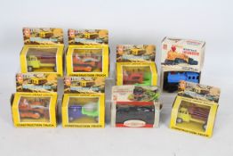 Merehall Toys - 8 boxed plastic models including six Construction Trucks,