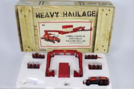 Corgi - Heavy Haulage - A boxed Scammell Contractor set with girder trailer bogies and crate load.
