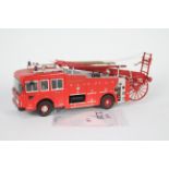 Fire Brigade Models - A built kit model ERF Fire Engine in 1:48 scale in London Fire Brigade livery.