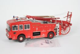 Fire Brigade Models - A built kit model ERF Fire Engine in 1:48 scale in London Fire Brigade livery.