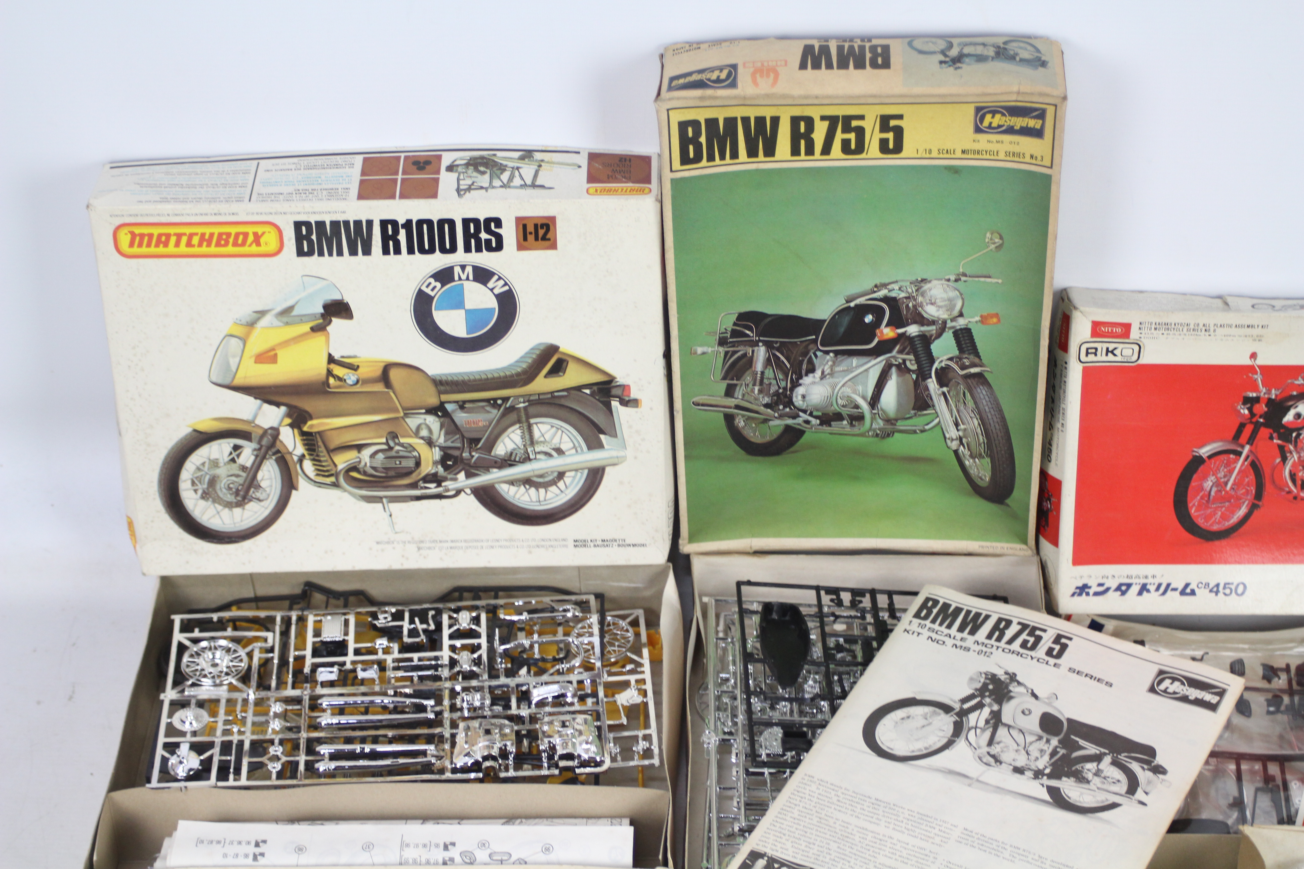 Hasegawa - Hales - Nitto - Matchbox - Life Line - 6 boxed motorcycle model kits including Ariel - Bild 2 aus 4