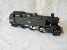 An O gauge kit built diecast 2-6-2T tank locomotive, op no 82003, BR green livery,