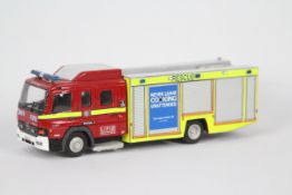 Fire Brigade Models - A built kit model Mercedes Benz Atego Fire Rescue Unit in 1:48 scale in