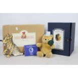 Teddy Bears of Witney - A boxed golden mohair bear with jointed limbs,