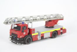 Fire Brigade Models - A built kit model Dodge Fire Engine Ladder in 1:48 scale in London Fire