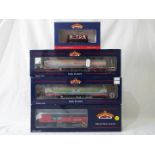 Bachmann - four OO gauge wagons comprising two off 100 ton bogie tank wagons (Blue Riband),