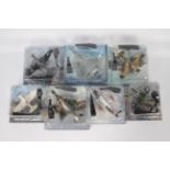 Amercom - 7 x blister-packed die-cast model aeroplanes - Lot includes a 1:100 scale 1962 Hawker