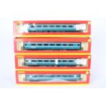 Hornby - four OO gauge Anglia Railways Mark 2 coaches, # R4136A, R4136B, R4137A and R4137B,