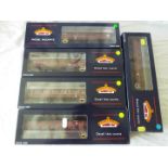 Bachmann Blue Riband - five OO gauge Mark 1 maroon corridor coaches (various) all appear mint in m