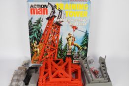 Palitoy, Action Man - A boxed Palitoy Action Man Training Tower with Escape Slide and Crane.