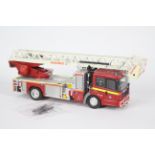 Fire Brigade Models - A built kit model Mercedes Benz Econic Magirus Turntable Ladder Fire Engine